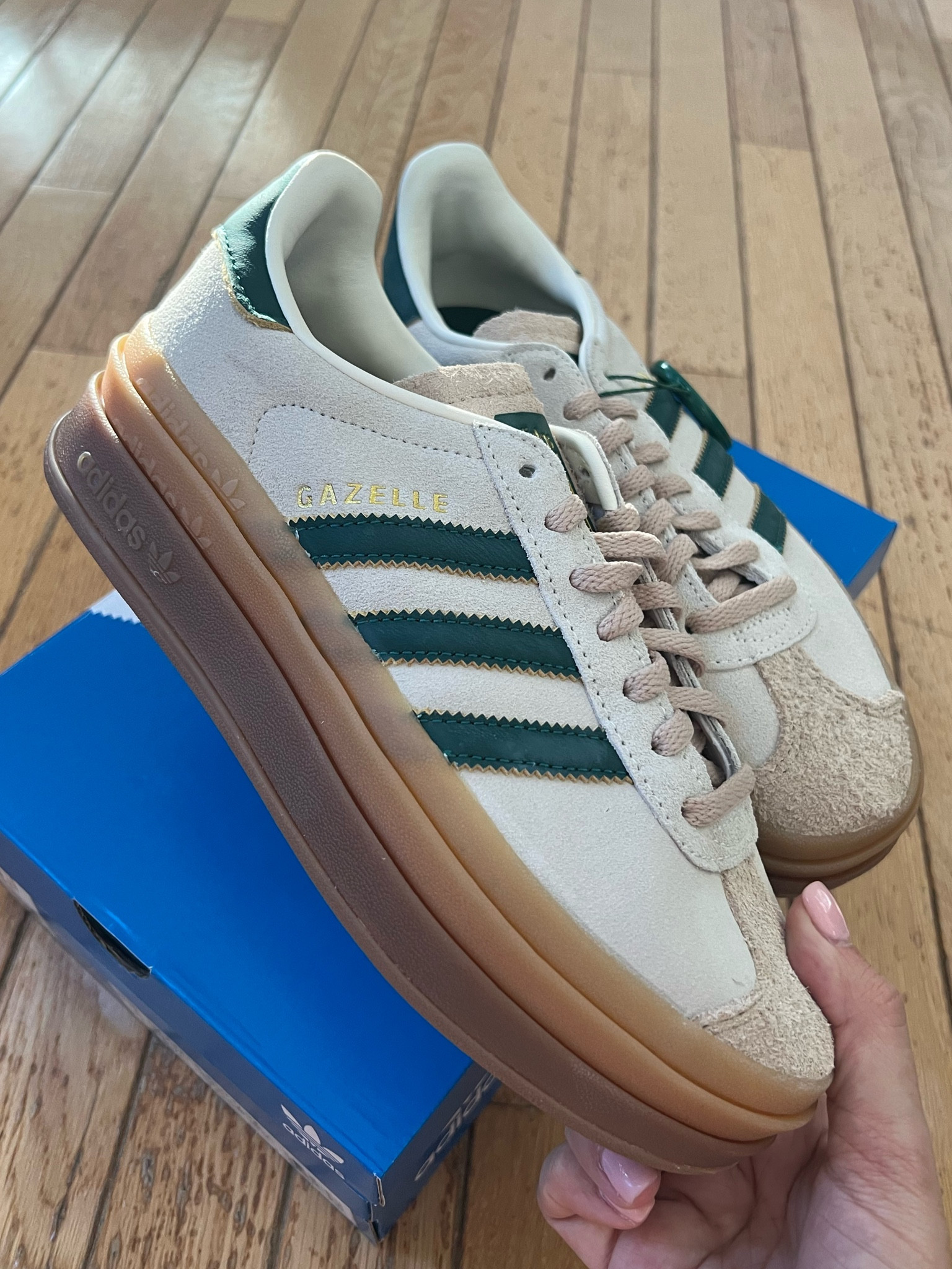 a new adidas gazelle bold colorway🌲 officially added into the fall shoe rotationn

#LTKSeasonal #LTKGiftGuide #LTKShoeCrush