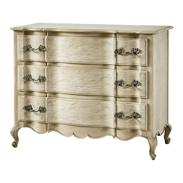 French Provincial Oak Commode | Chairish