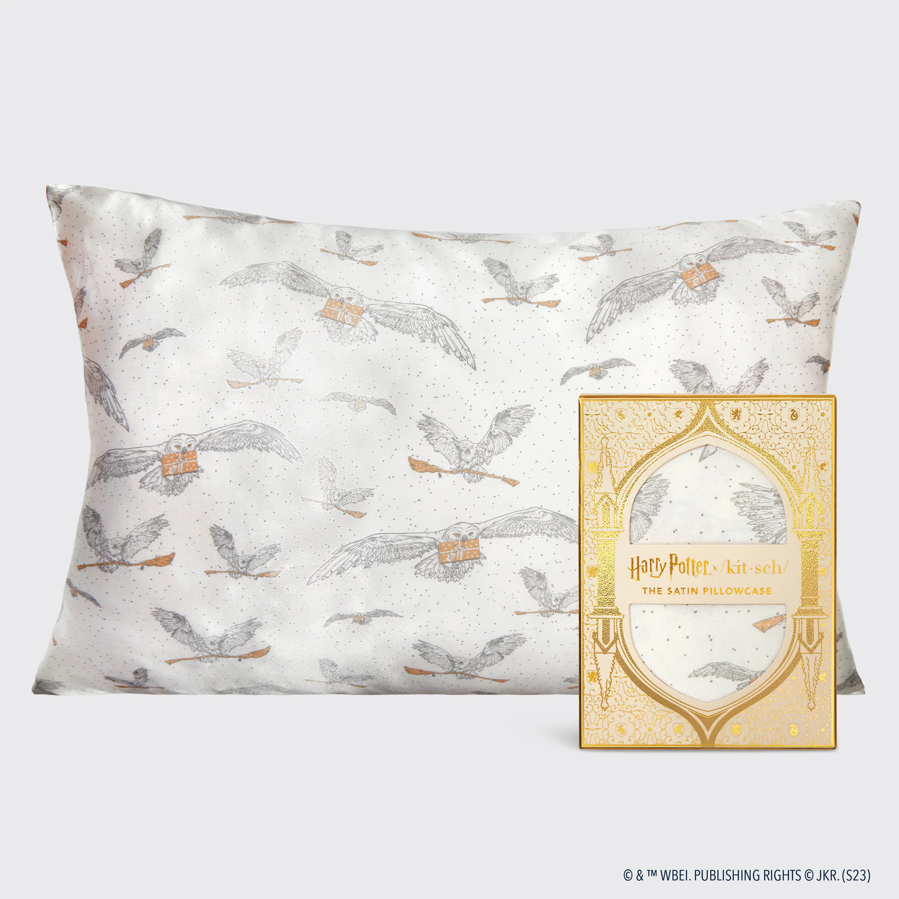 Harry Potter x Kitsch Satin Pillowcase - Owl Post | Kitsch