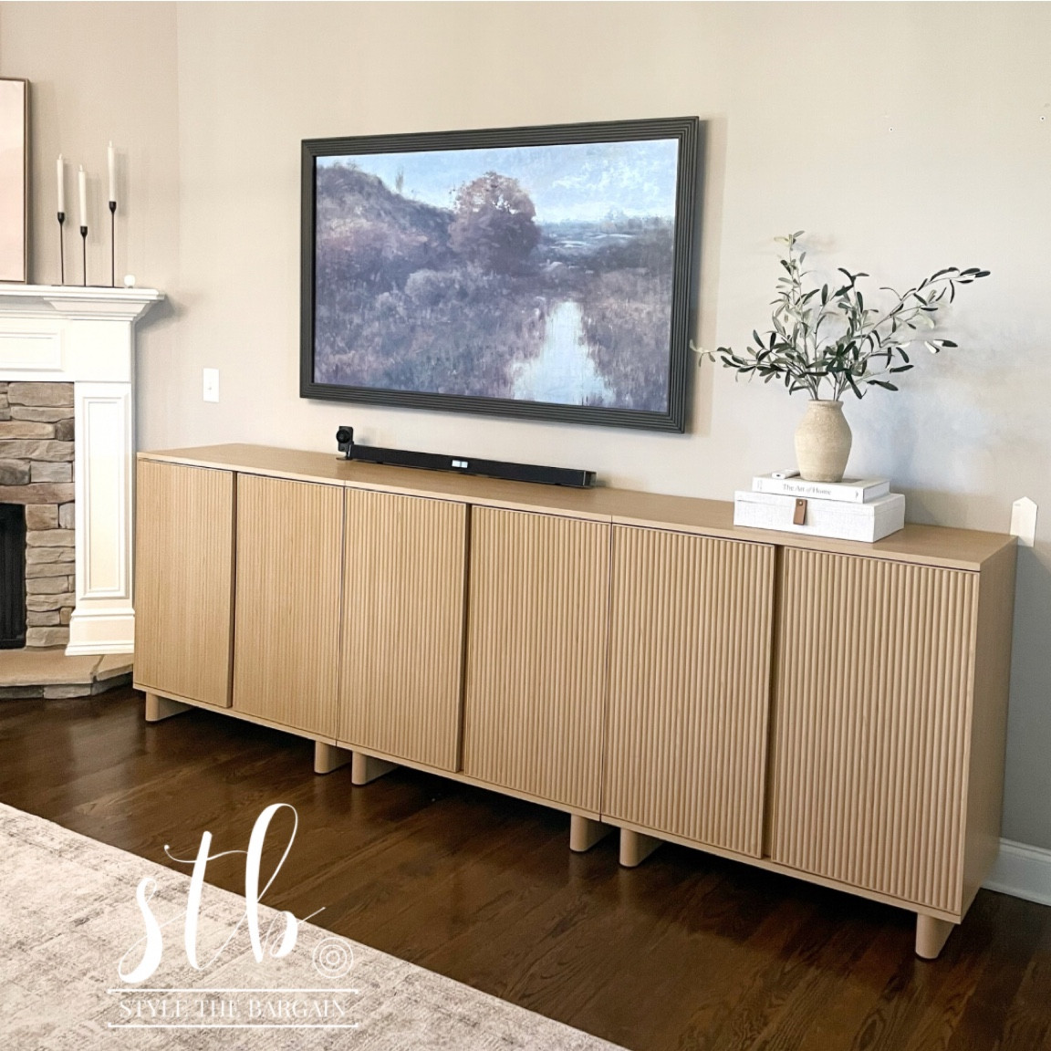 I’m using the Fluted Bar Cabinet as a media console. I just pushed 3 of them together! It is available in 3 colors and only $142!  

Entertainment center. Media Cabinet. Sideboard. Buffet. Console. Storage cabinet  

#LTKSaleAlert #LTKHome #LTKFallSale
