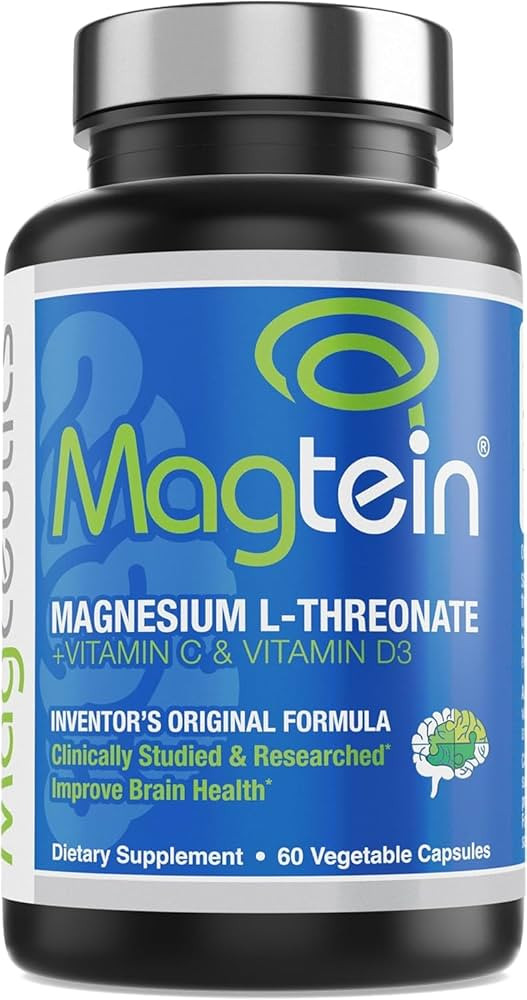 Magtein - Magnesium L-Threonate Supplement, Memory, Focus, Sleep & Brain Health Formula for Men &... | Amazon (US)