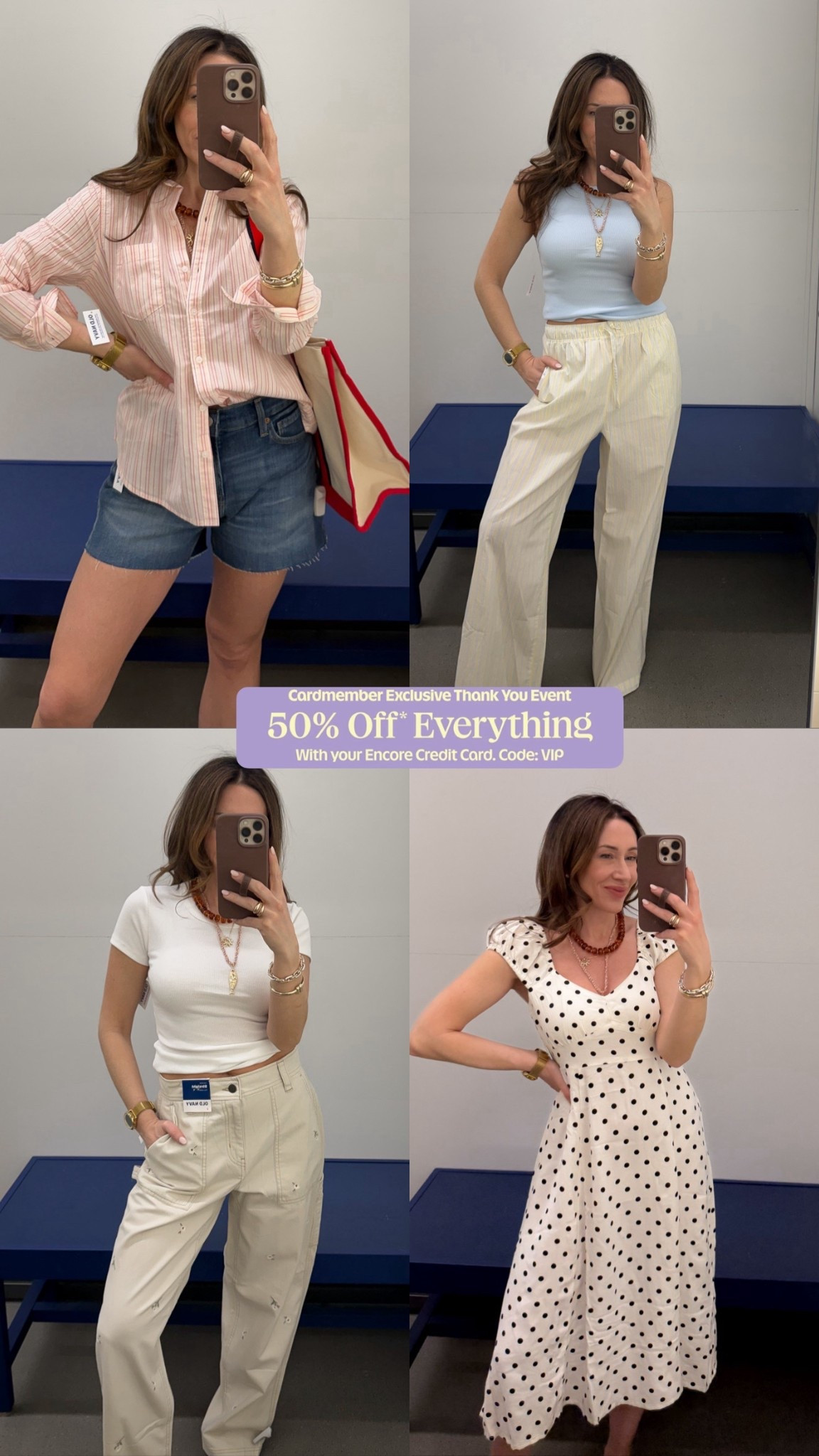 Old Navy 50% offf for cardholders.
Old Navy style


#LTKPetite #LTKSaleAlert #LTKmorningroutine