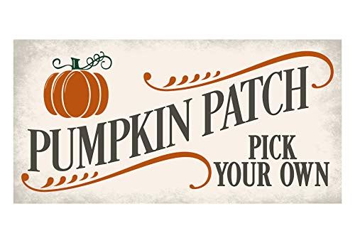 Pumpkin Patch Rustic Pallet Style Wood Wall Sign 9x18 | Amazon (US)