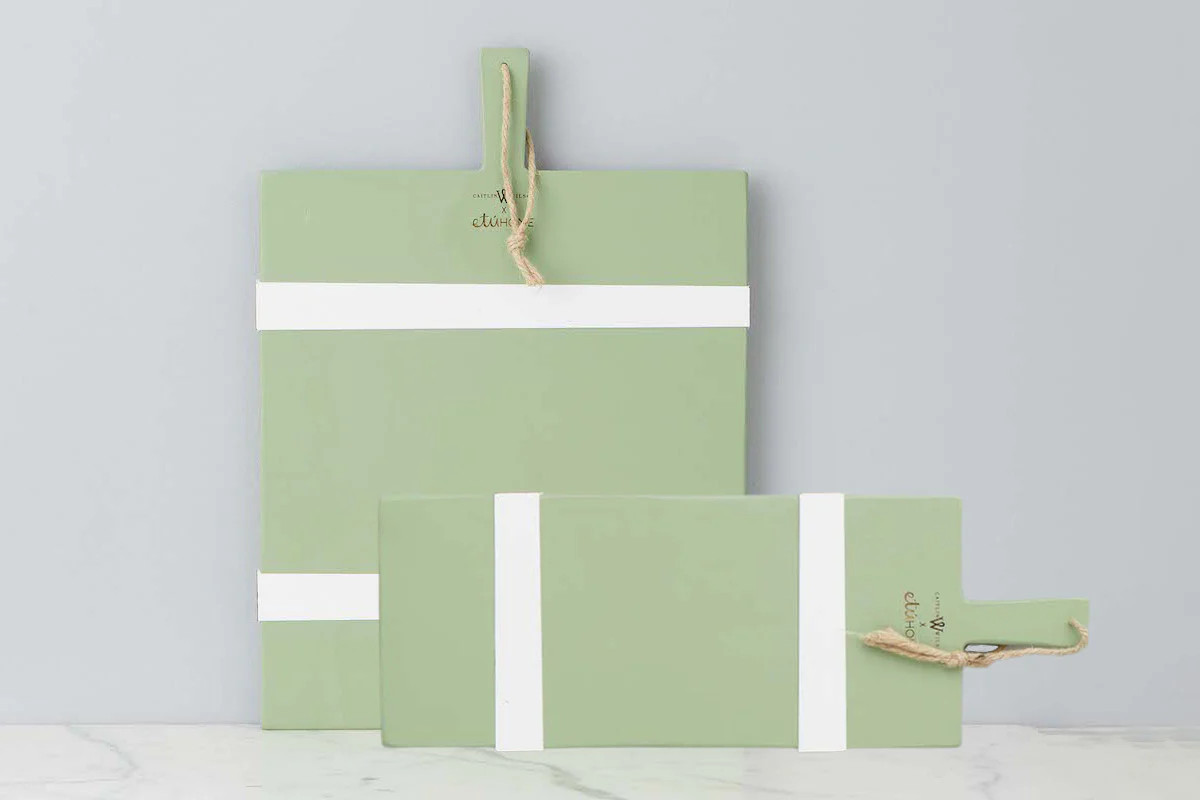 Caitlin Wilson Laurel Green Rectangle Mod Charcuterie Board | etúHOME