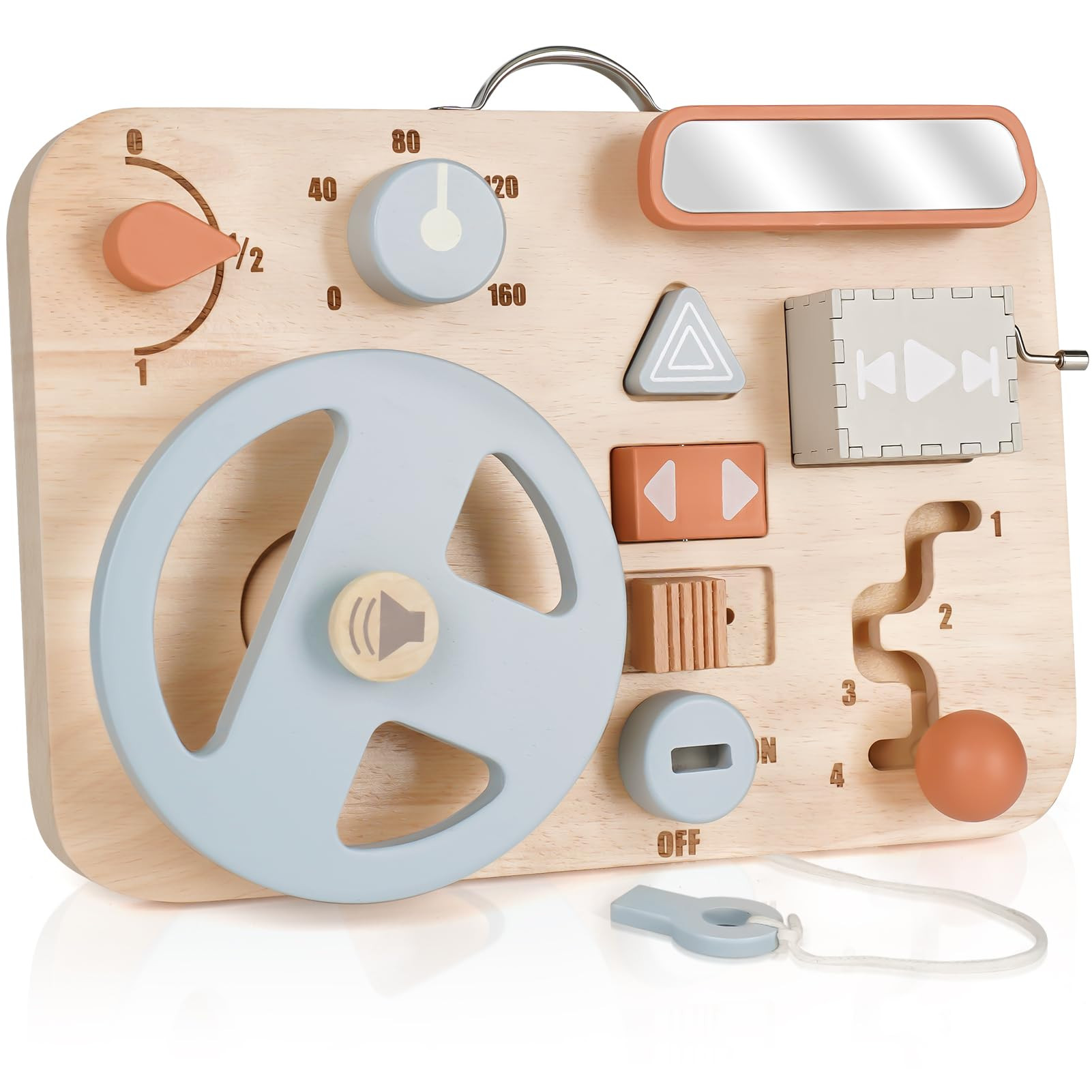 Vanplay Montessori Busy Board for Toddlers - Wooden Montessori Toys, Aesthetic Sensory Activity B... | Amazon (US)