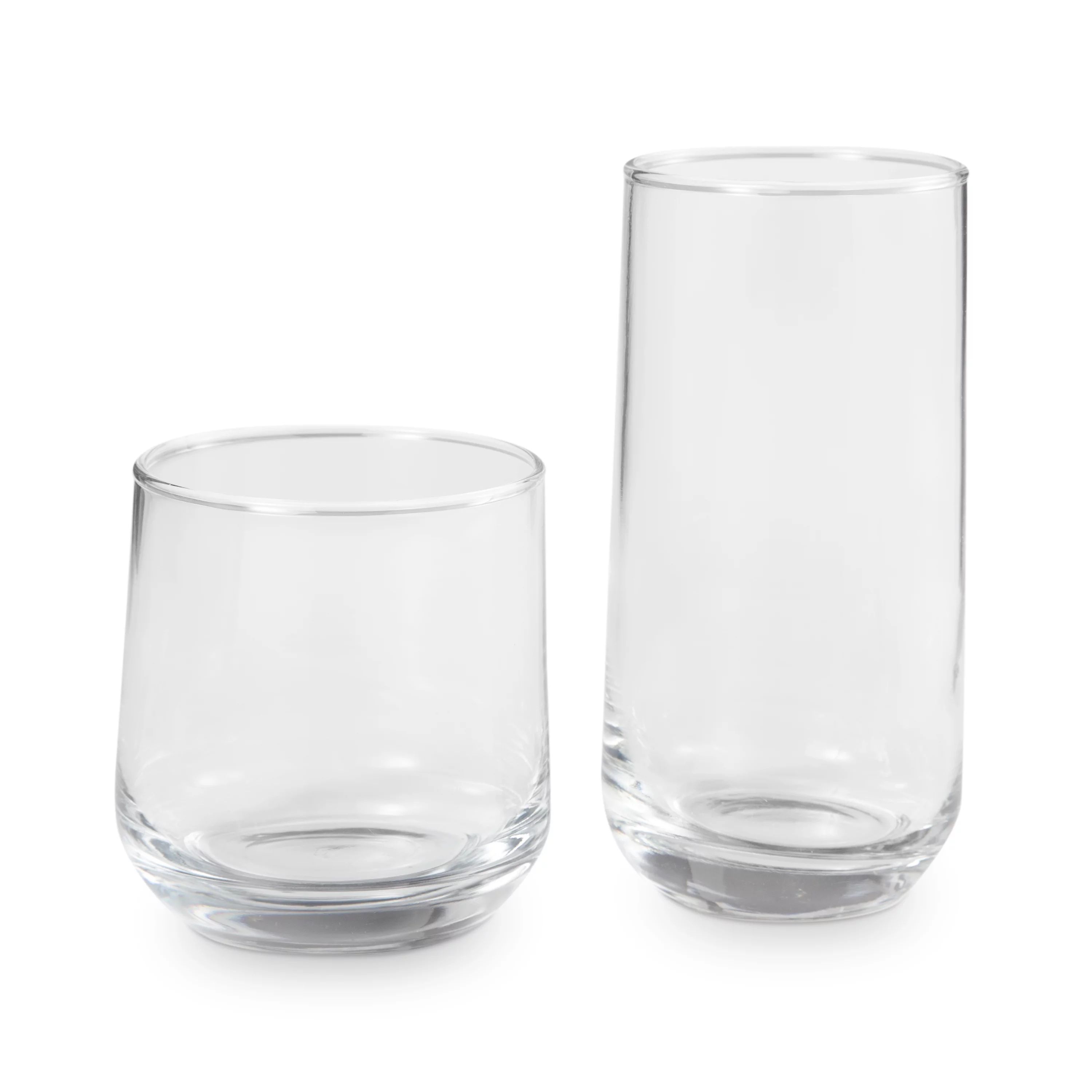 Better Homes & Gardens Josie Mixed Size Drinking Glasses, 16 Piece Glassware Set | Walmart (US)