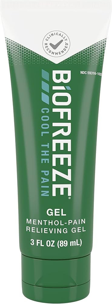 Biofreeze Gel 3 FL OZ Tube Menthol Gel For Pain Relief of Sore Muscles, Joint Pain, Simple Backac... | Amazon (US)
