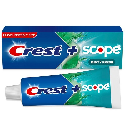 Crest + Scope Complete Travel Size Fluoride Whitening Toothpaste Minty Fresh - 2.7oz  | Target