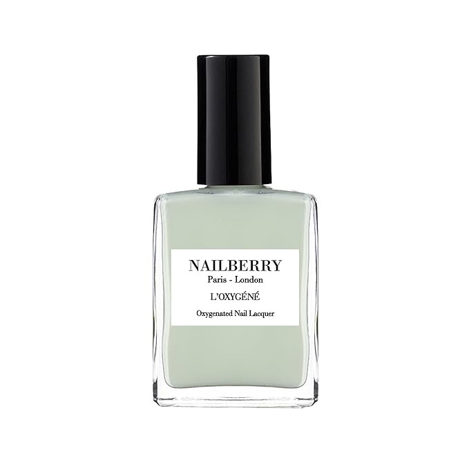 Nailberry L'Oxygéné Oxygenated Nail Lacquer | Minty Fresh | Pastel Green Opaque Nail Polish | U... | Amazon (US)