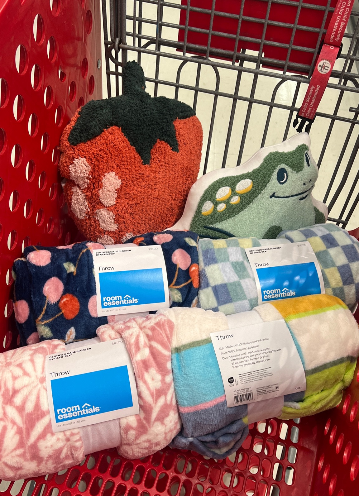 Back to college collection at Target 
Frog pillow and blanket 
Cherry thro
Strawberry pillow 

#LTKHome #LTKFindsUnder50 #LTKU