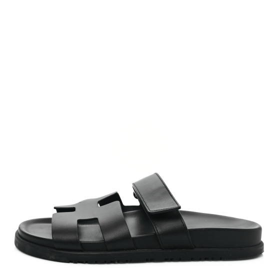 Calfskin Womens Chypre Sandals 38 Black | FASHIONPHILE (US)