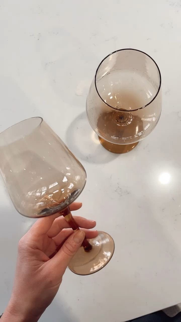 The prettiest colored wine glasses and under $10 each! Love the beige color and they are great quality. Cocktail glasses. Home decor  

#LTKhome