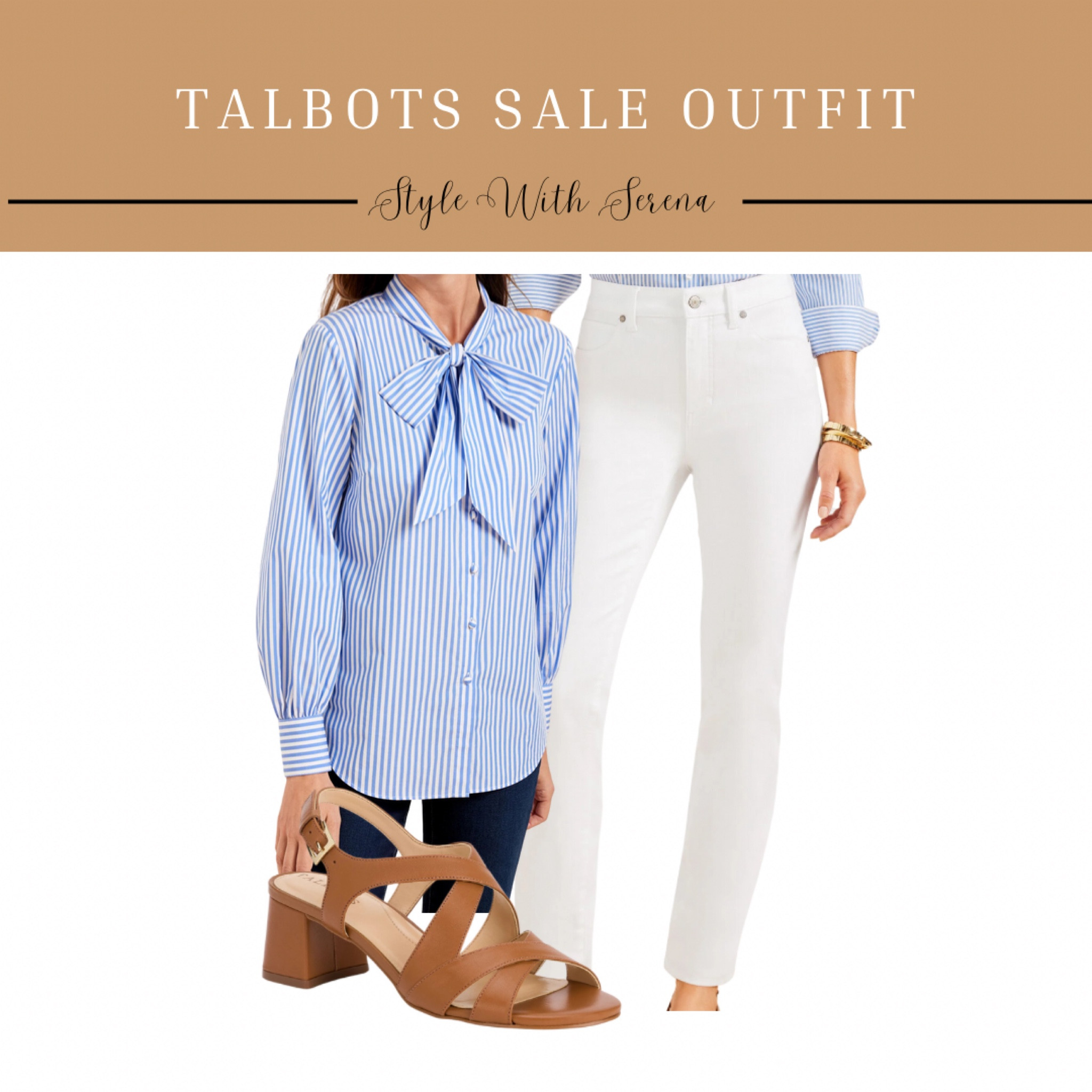 Sale, blouse, bow blouse, stripe blouse, white jeans, white denim, heels, spring outfit 

#LTKSaleAlert #LTKFindsUnder100 #LTKStyleTip