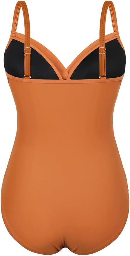 Hilor Women's Ruched Underwire One Piece Swimsuit Front Twist Swimwear Tummy Control Bathing Suit... | Amazon (US)
