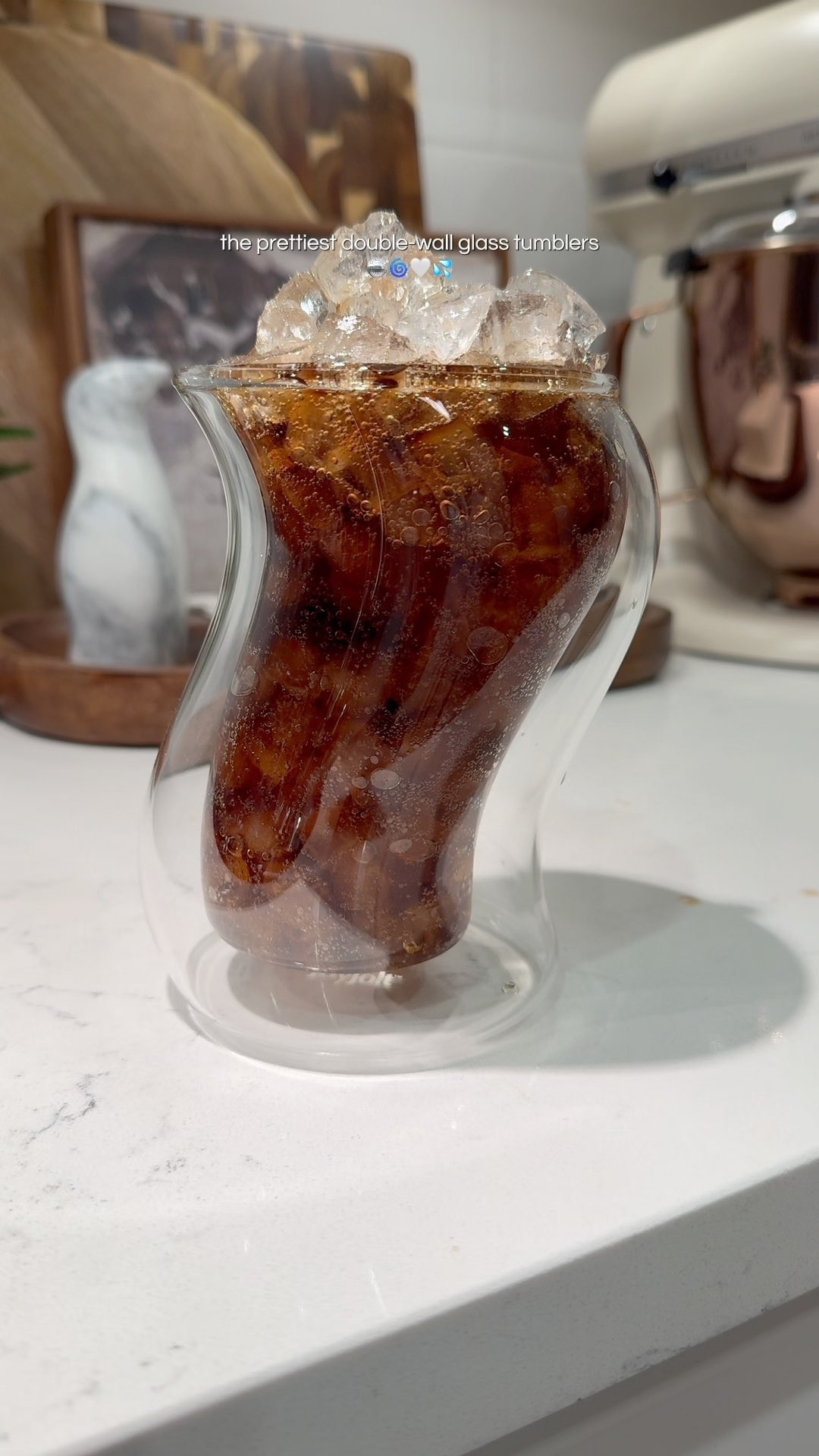 The JoyJolt Set of 2 13.5oz Pivot Double Wall Coffee Glasses are so unique! These dishwasher safe glasses are made from borosilicate glass to help withstand warm and cold beverages. These double-walled glass tumbler mugs are such a great addition to your at home coffee bar or for your favorite afternoon soda! 

 #LTKmorningroutine #LTKfoodie #LTKHome