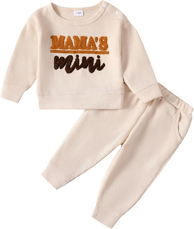 Mikrdoo Baby Girl Clothes Toddler Fall Winter Outfits/Inner Pullover Tops Pants Set Little Girls ... | Amazon (US)