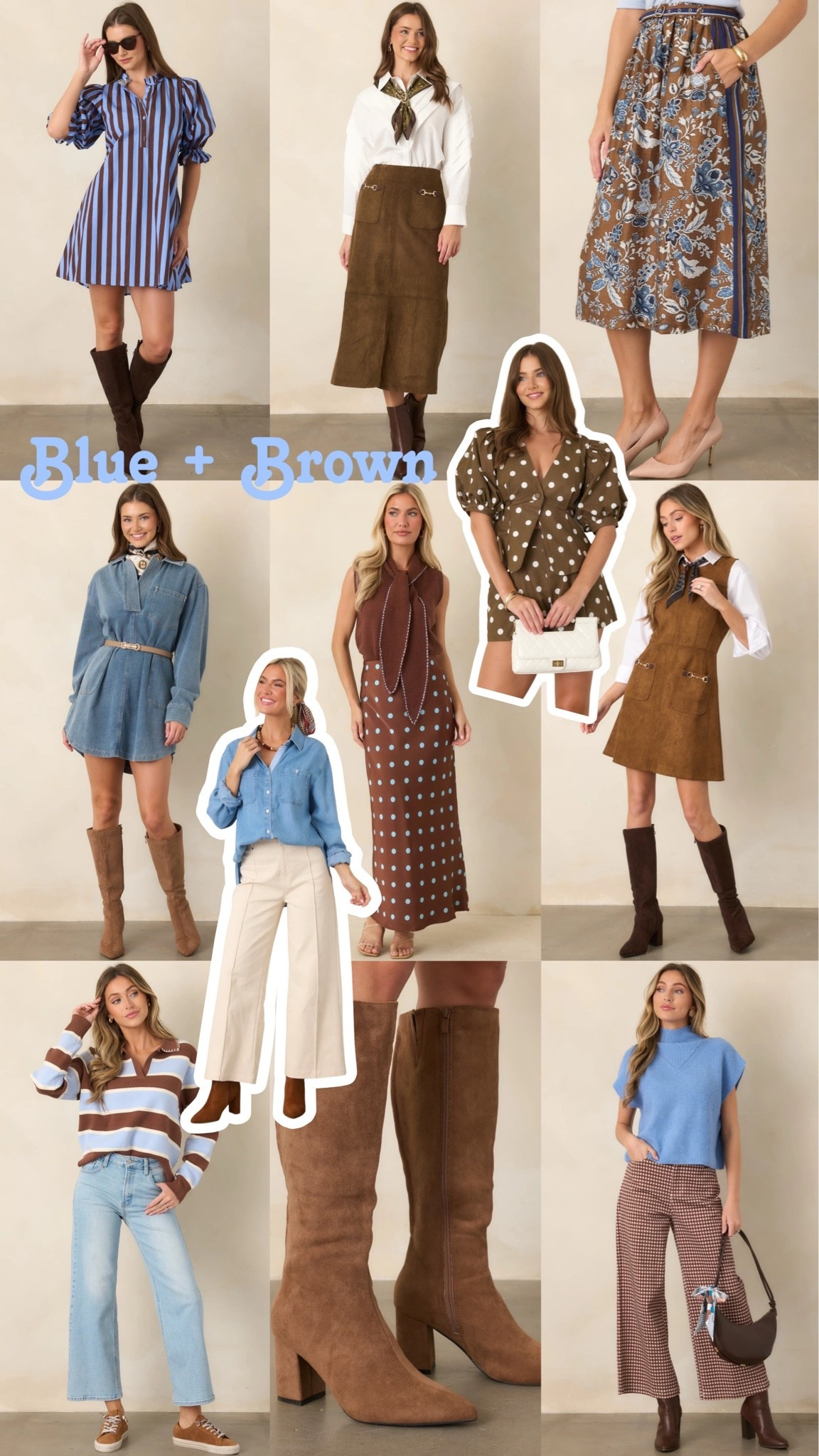 Blue + Brown: Obsessed with this color combo for fall!! 🤎🍂💙

#LTKSeasonal #LTKWorkwear #LTKootd