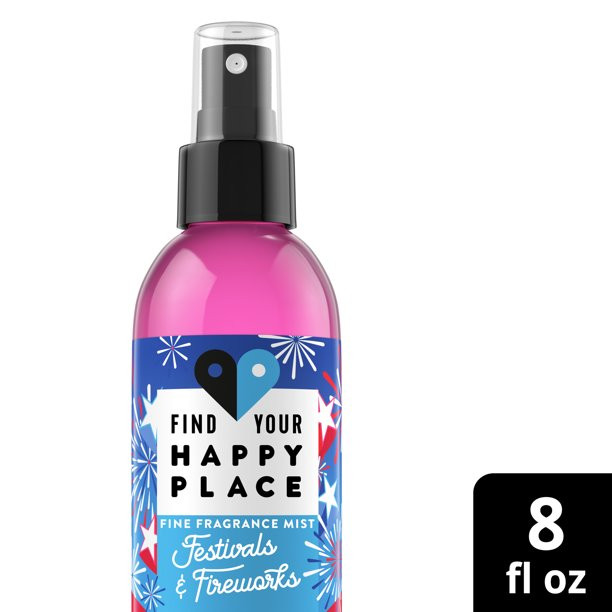 Find Your Happy Place Festivals & Fireworks Body Mist Peach and Summer Lily 8 fl oz | Walmart (US)