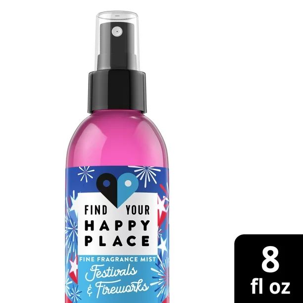 Find Your Happy Place Festivals & Fireworks Body Mist Peach and Summer Lily 8 fl oz | Walmart (US)