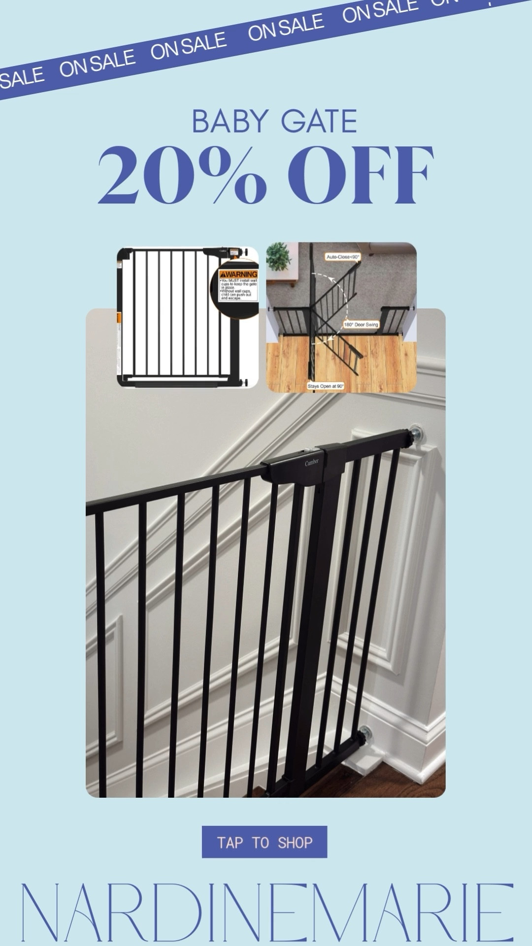 RESHARING BECAUSE IT’S ON SALE NOW 👏🏼

This baby gate is STILL one of my best purchases!

Super easy install, sturdy & works exactly as promised.
Linking it again here ⬇️

baby gate favorite, toddler safety must have, best amazon baby gate, pressure mounted baby gate, childproof home essential, baby proofing must have, daily use baby item, mom approved find

#LTKBaby #LTKSaleAlert #LTKmomlife