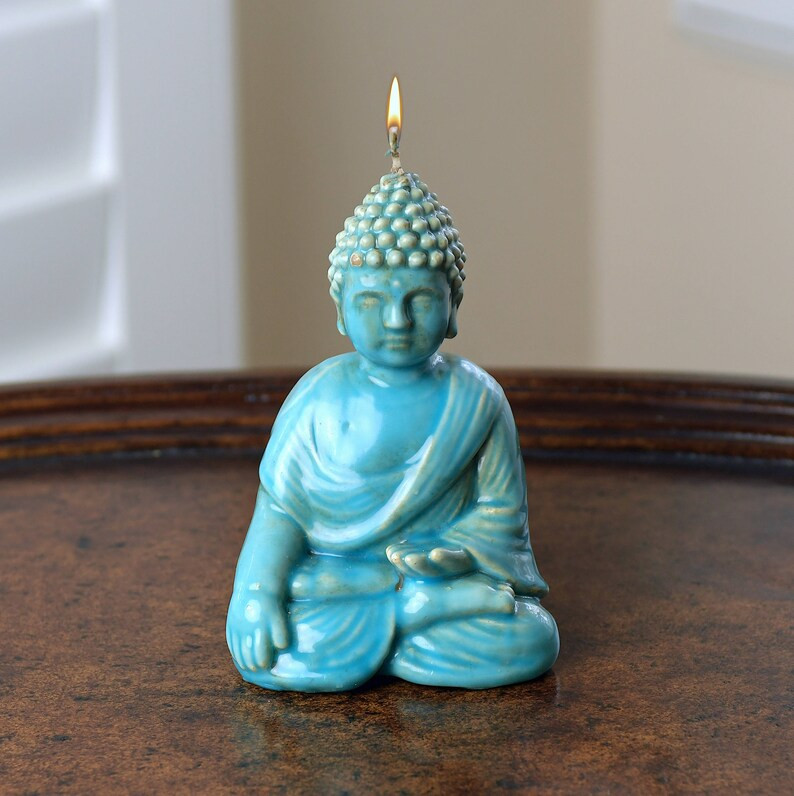 Set of Three Buddha Candles in Ceramic Finish With Unique | Etsy | Etsy (US)