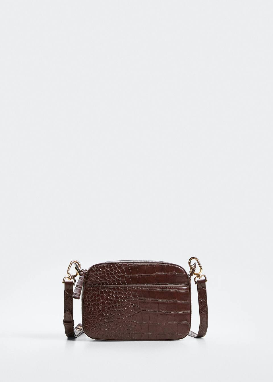 Croc-effect cross body bag | MANGO (US)