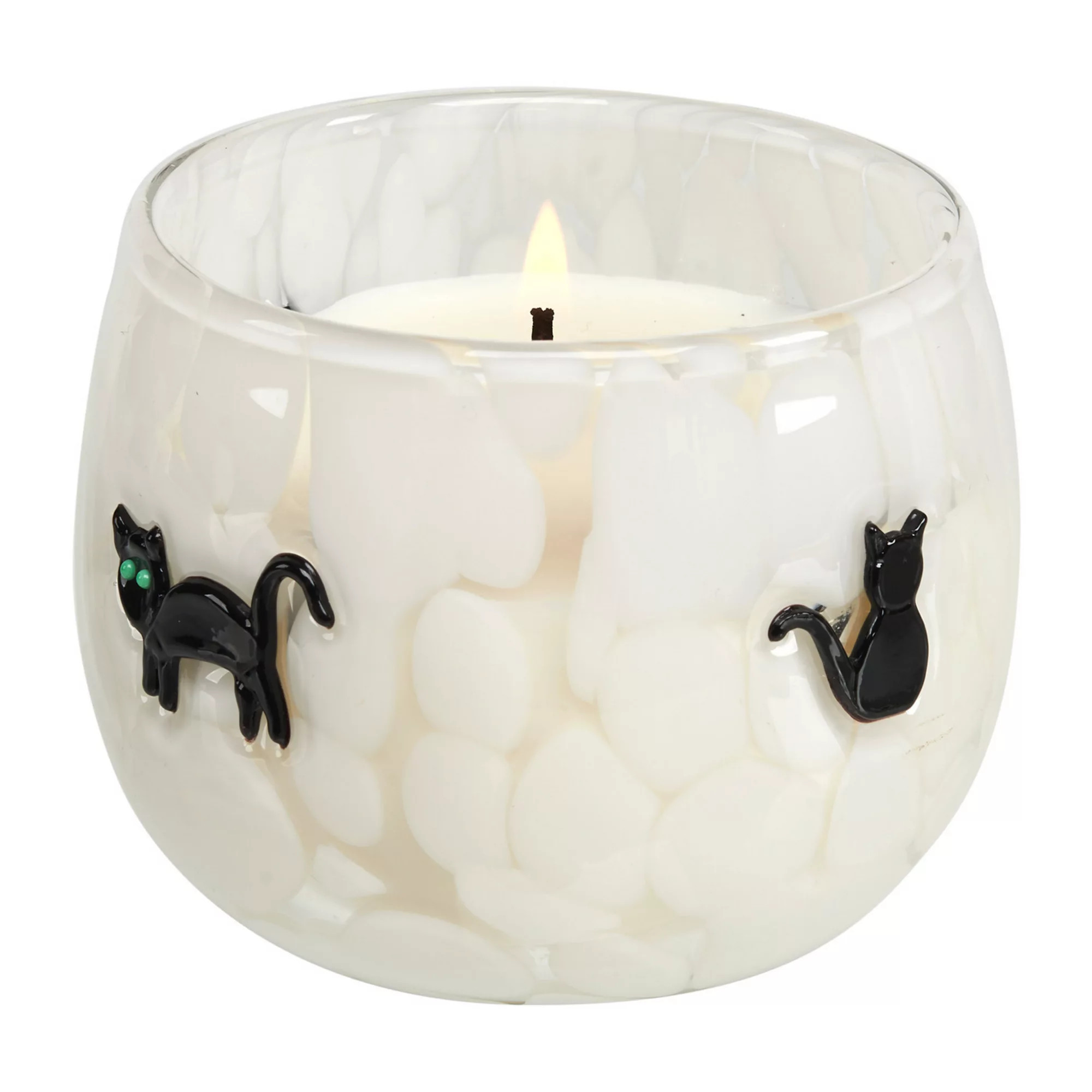Celebrate Together™ Halloween Falling Leaves Confetti Art Glass Candle, Multi | Kohl's