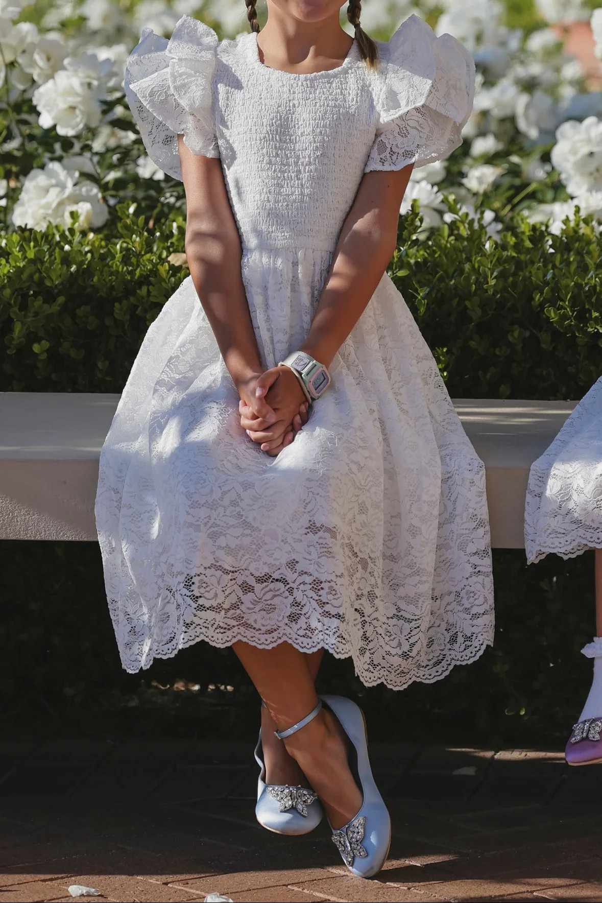Mini Hattie Dress in White Lace | Ivy City Co