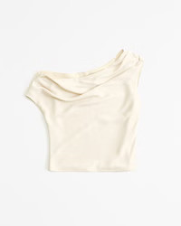 Women's Asymmetrical Satin Set Top | Women's Tops | Abercrombie.com | Abercrombie & Fitch (US)