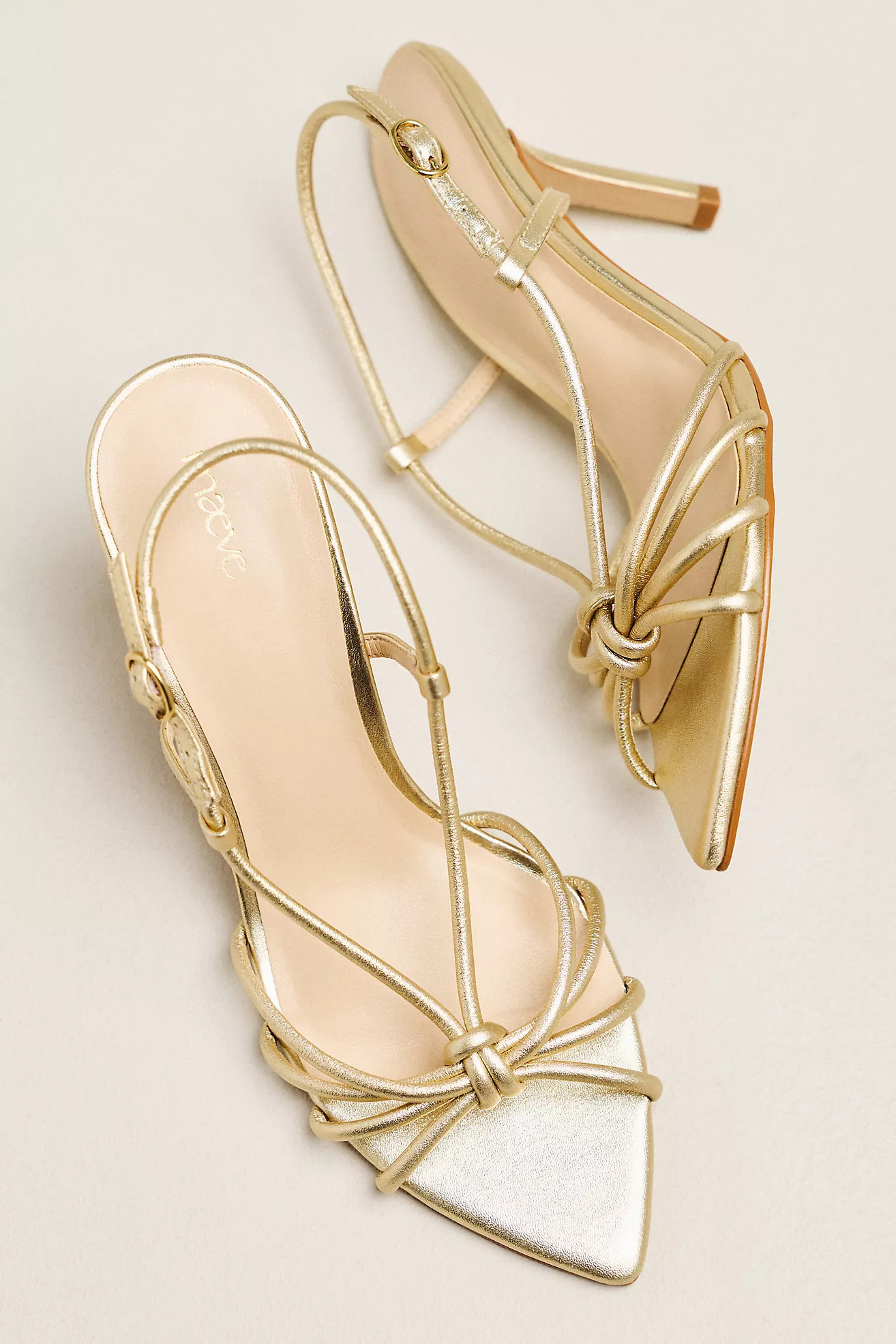 Aleah Strappy Pointed-Toe Heels | Anthropologie (US)