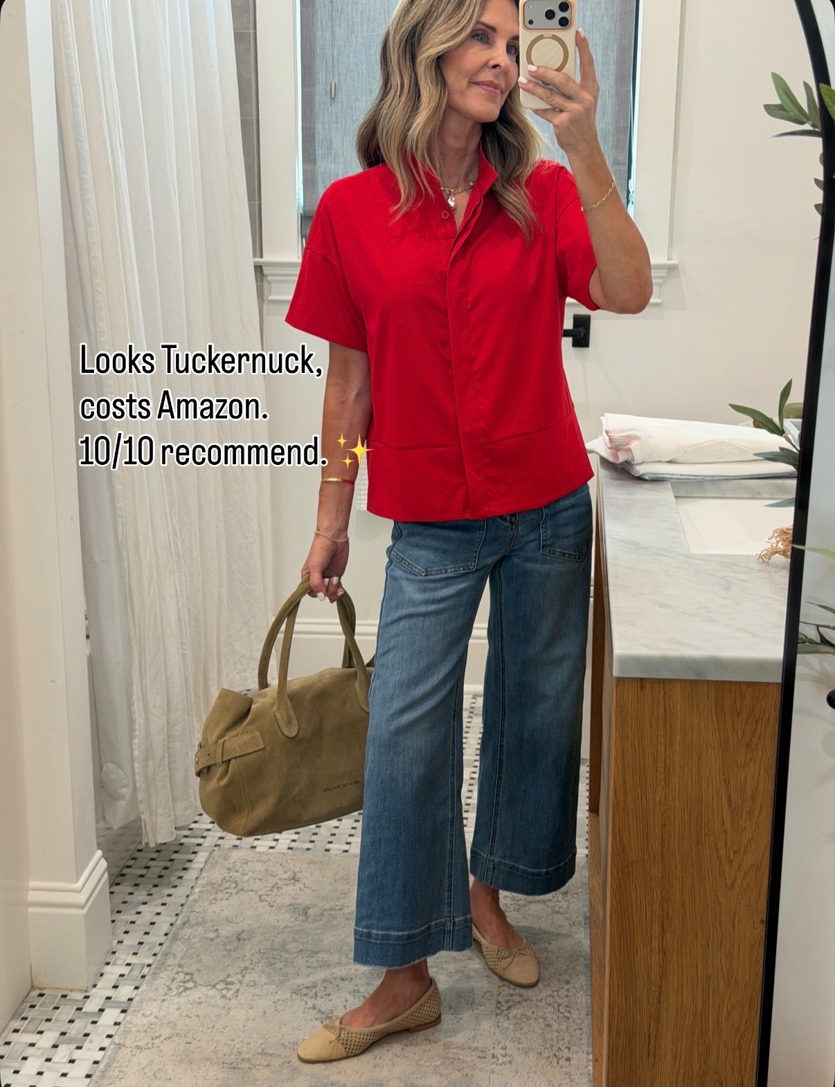 Both pieces from Amazon are 10/10! 
-love this suede bag!

#LTKootd #LTKgrwm #LTKOver40