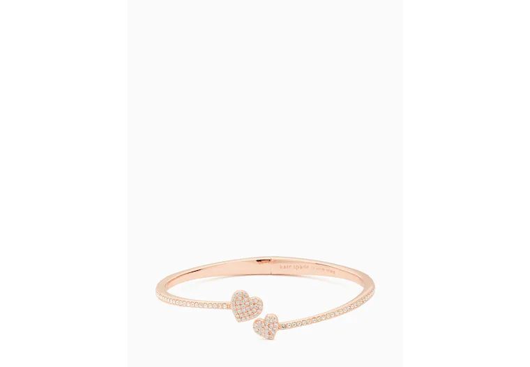 Yours Truly Pave Open Hinge Cuff | Kate Spade Outlet