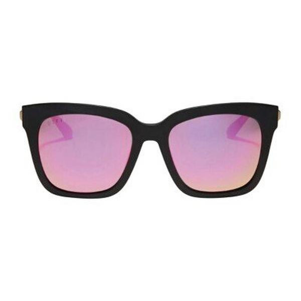 Women's DIFF EYEWEAR Bella Polarized Sunglasses Matte Black/Pink Mirror | Scheels Sports