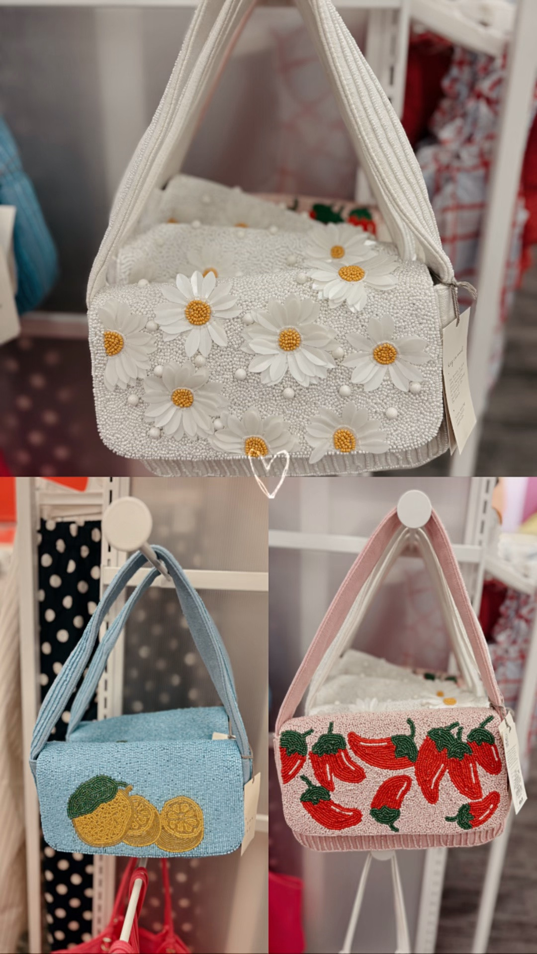 Beaded bags at @Target