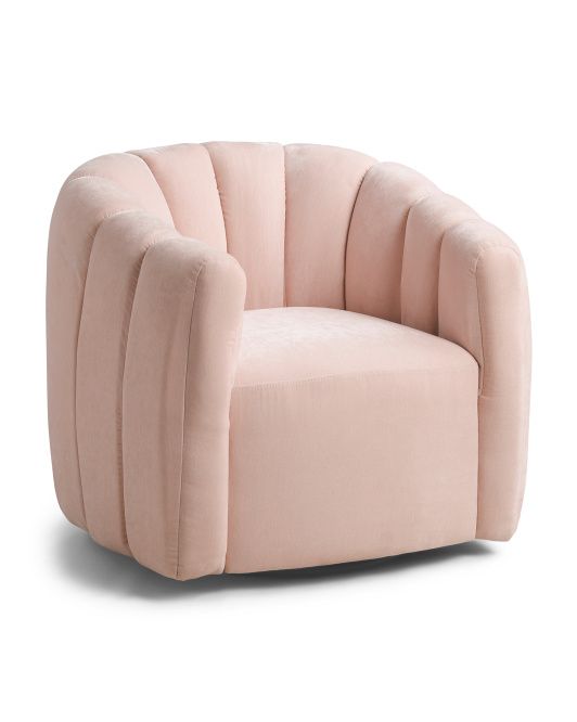 Sofia Channel Back Swivel Chair | Furniture & Lighting | Marshalls | Marshalls