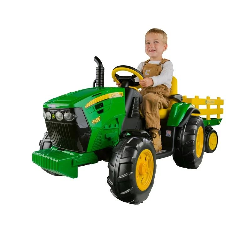 Peg Perego John Deere Ground Force 12-volt Tractor Ride-On - Walmart.com | Walmart (US)