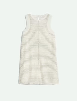 Sleeveless Beaded Tank Dress | M&S X SIENNA MILLER | M&S | Marks & Spencer IE
