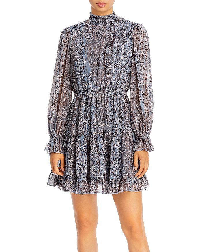 Mock Neck Ruffled Dress - 100% Exclusive | Bloomingdale's (US)