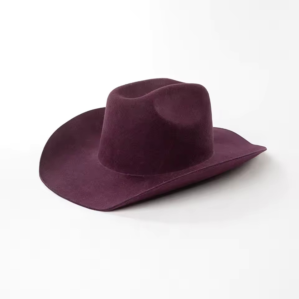 100% Australia  Wool Cowboy Hat Men Women Unisex Wide Brim Hard Felt Hat Solid Color Classic Fedo... | AliExpress (US)