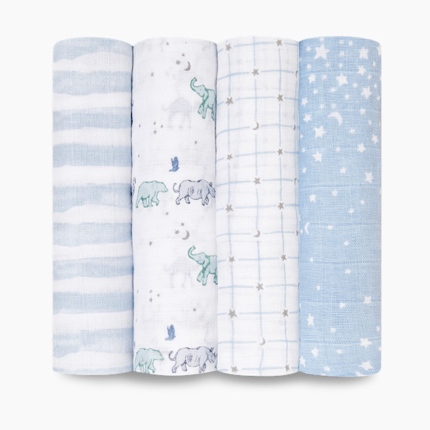 Classic Cotton Muslin Swaddle (4 Pack) | Babylist