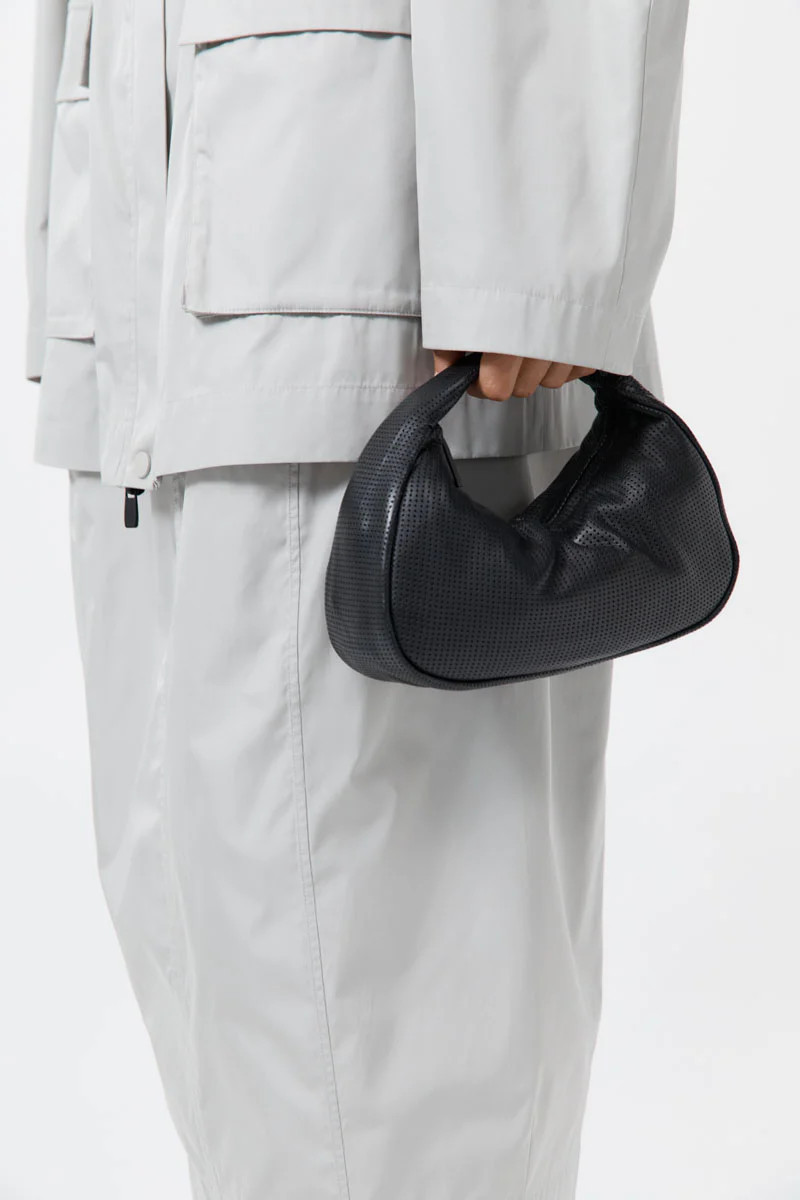 PRE-ORDER: Perforated Mini Bon Bon Bag - Black | St. Agni (US, UK, EU)