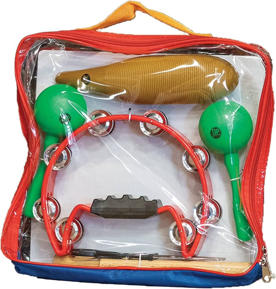 DP Music Percussion Kit with Carrying Bag - Parranda Kit Include: Claves, Plastic Güiro, Maracas... | Amazon (US)