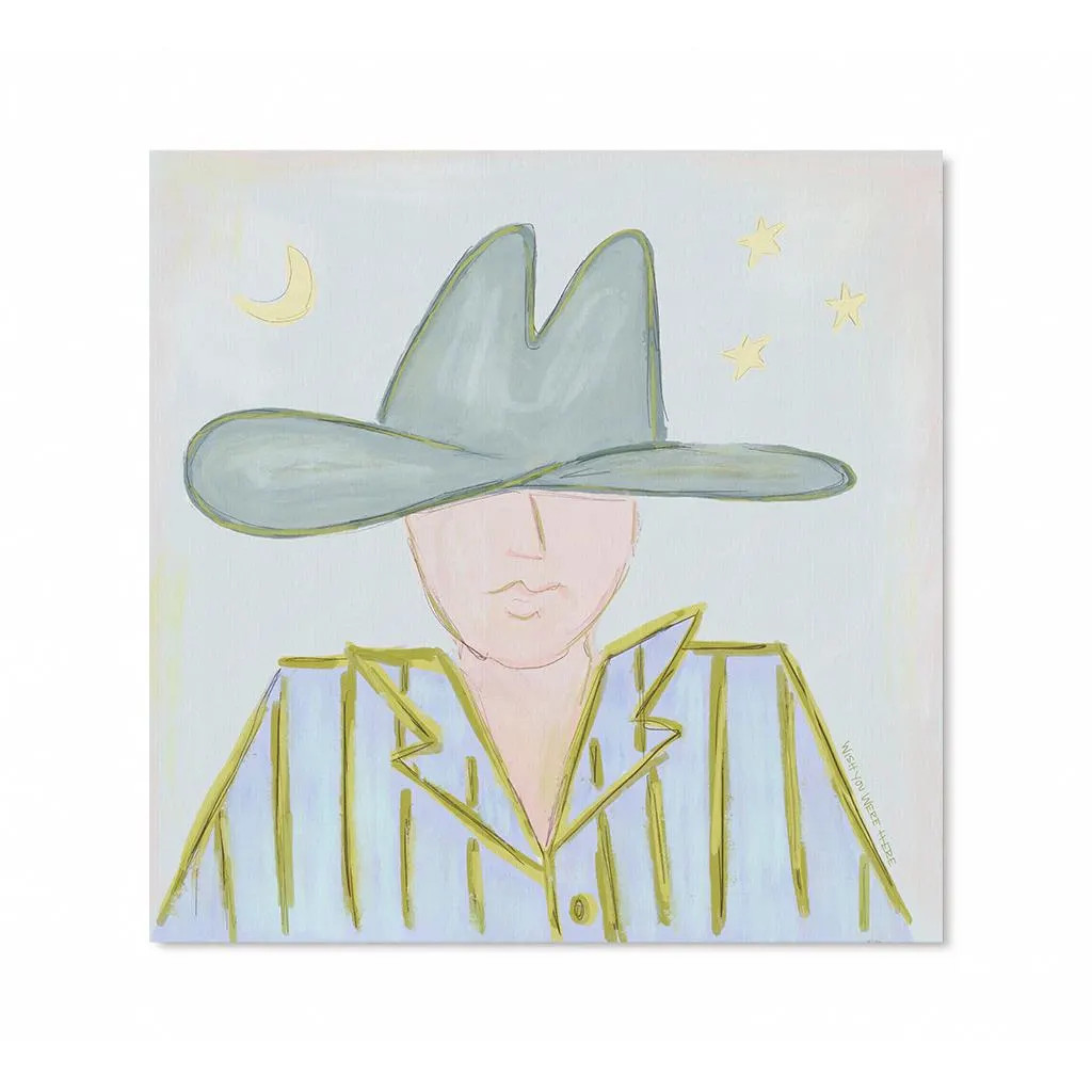 Coastal Cowboy Art Print - Western Colorful Cowboy - Funky Art Print | Etsy (Global)