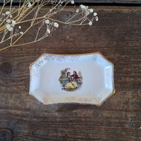 Antique Presentation Tray Romantic Plate Porcelain Small Serving Platter Elegant Limoges Tiny Snack Vintage | Etsy (US)