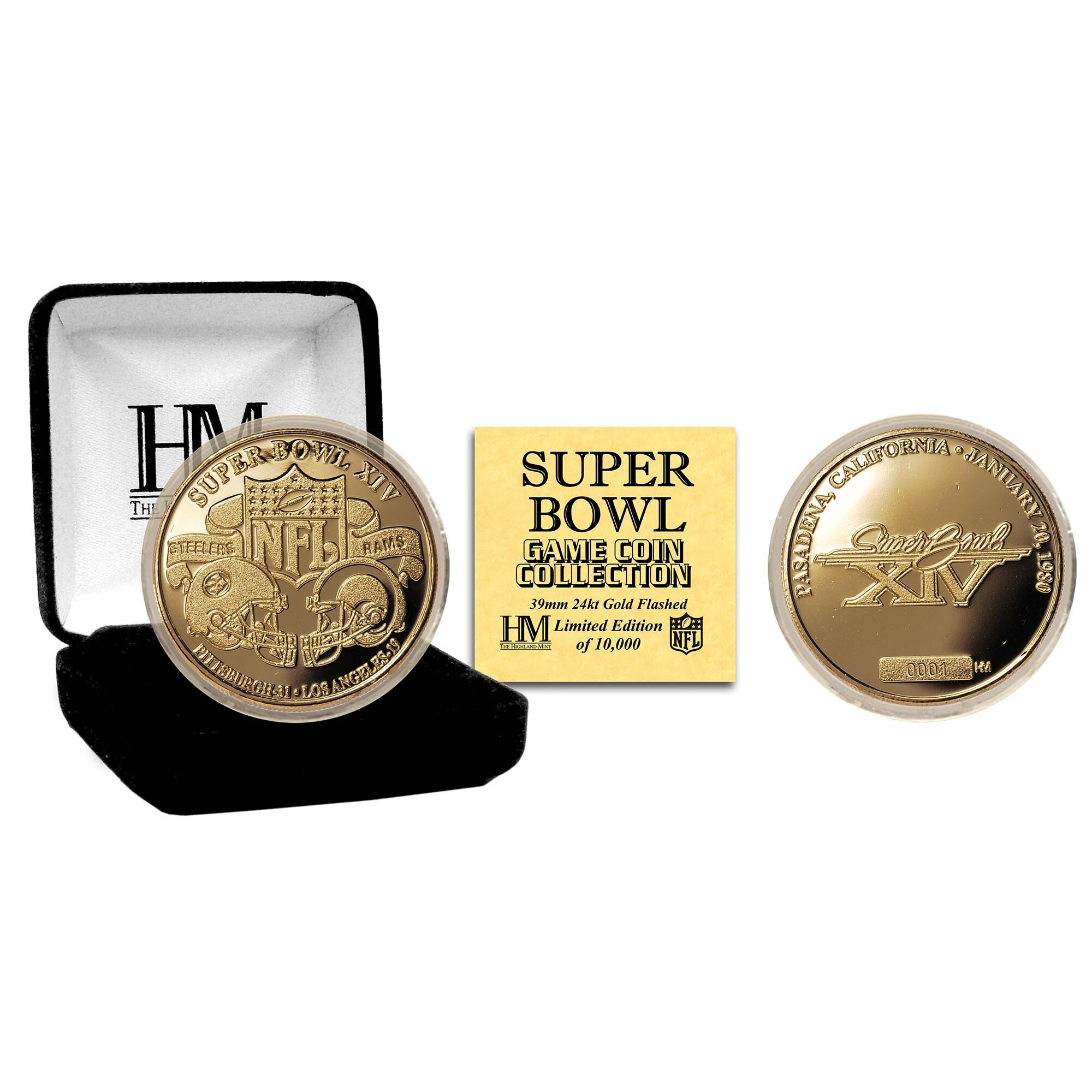 Pittsburgh Steelers Highland Mint Super Bowl XIV Flip Coin | Fanatics