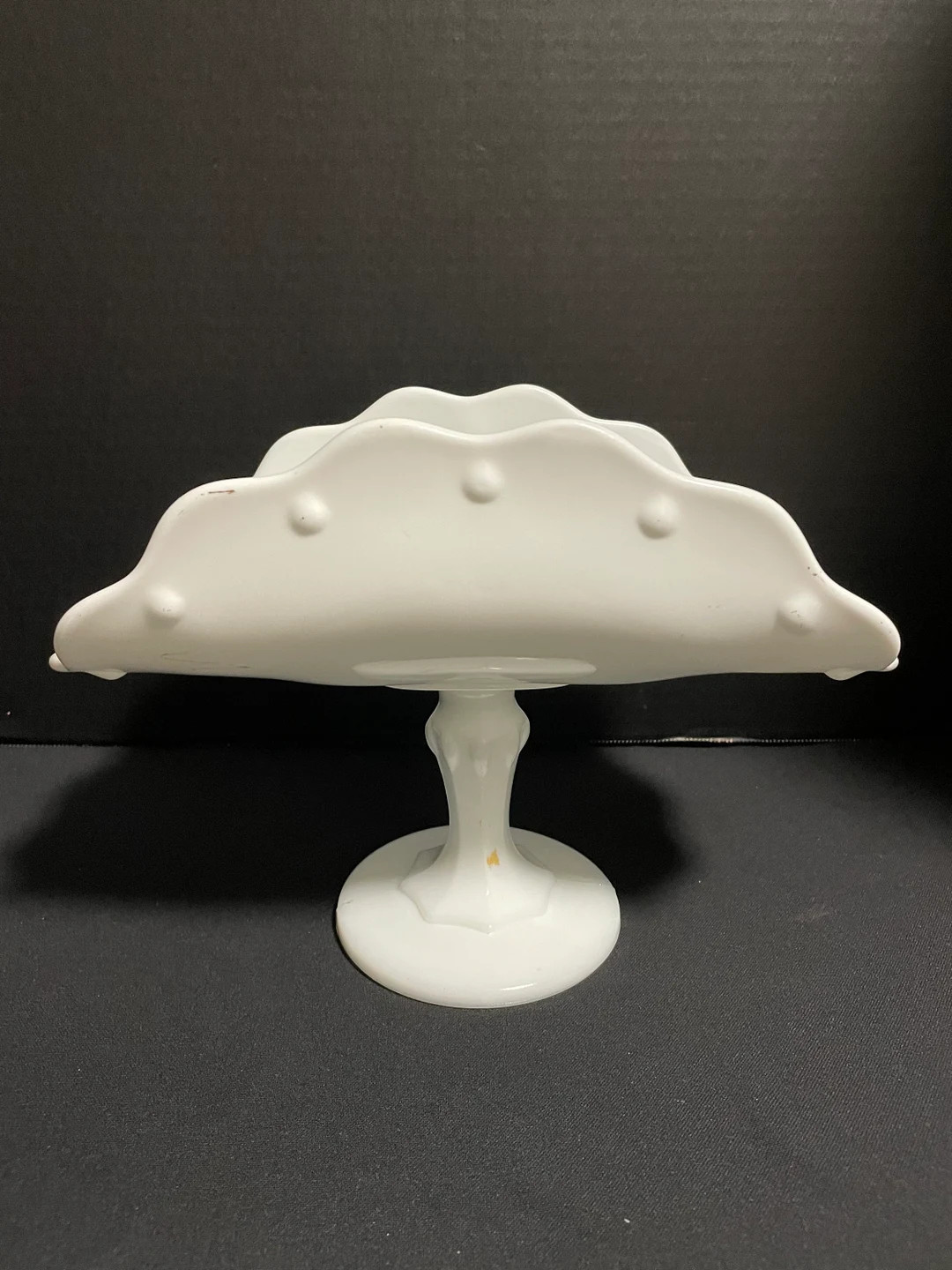 Vintage Indiana Glass Co. Milk Glass Banana Stand - Etsy | Etsy (US)