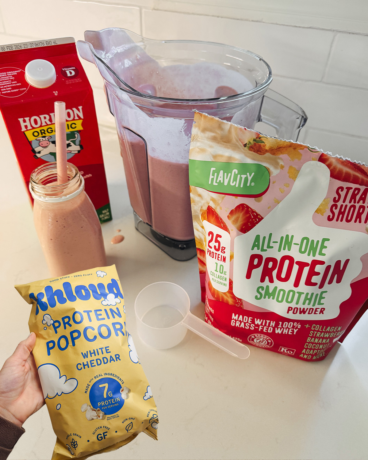target now has on of my favorite protein powders. let me know if you want the recipe to the smoothies I love as well as my kids! also the khloud protein popcorn is so good! New kids lunch/snack favorite too! 

 #LTKmomlife #LTKfoodie #LTKFindsUnder50