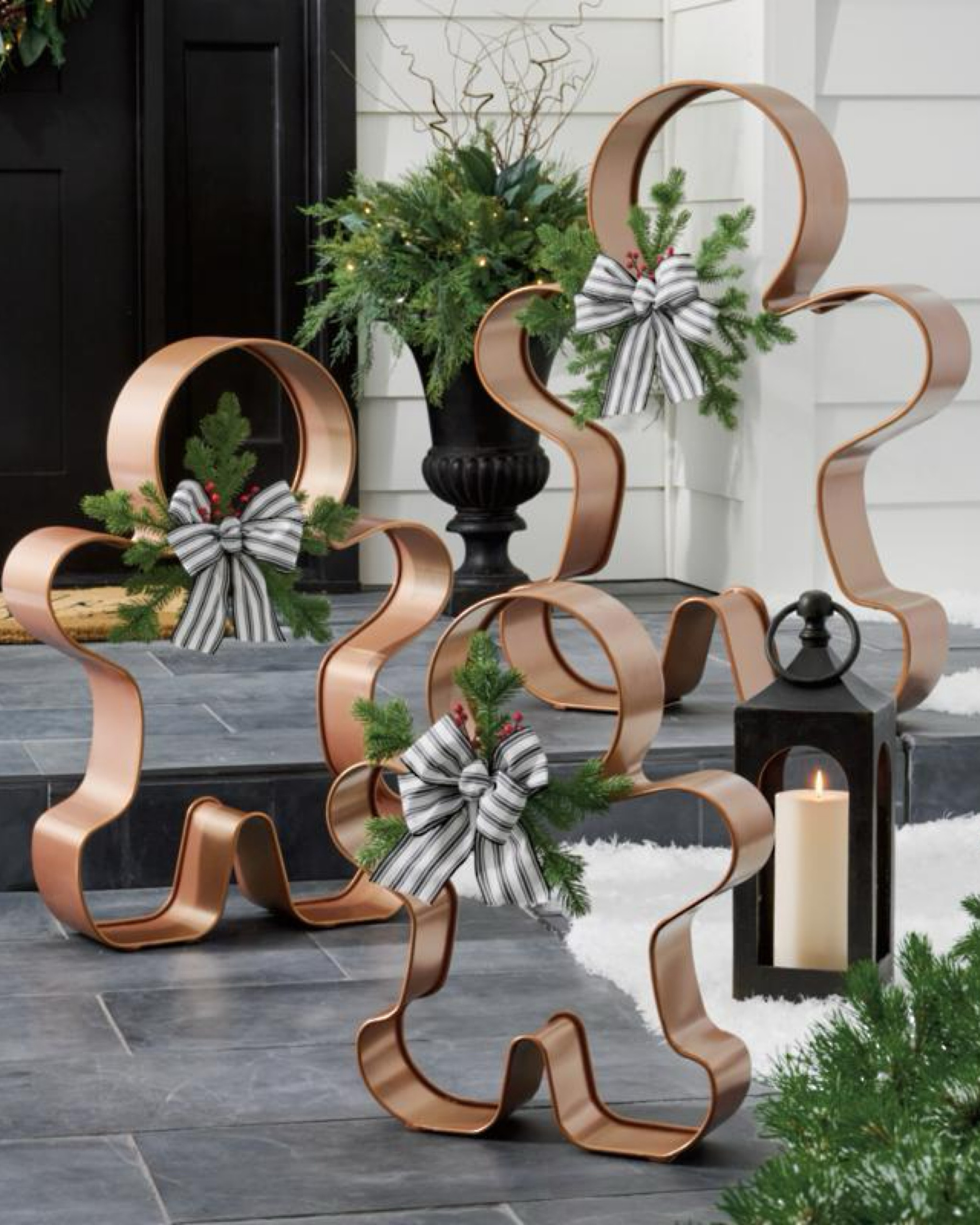 ✨Now on SALE✨
These Oversized Gingerbread Men are a delightful way to bring the festive spirit of the holidays into your decor! Crafted from flat metal and shaped like giant cookie cutters, these charming gingerbread figures stand securely on flat-bottomed feet, making them perfect for both indoor and outdoor displays. Adorned with a touch of greenery and a bow at the neck, these gingerbread men add a whimsical and nostalgic touch to your holiday setup. They’re a fun, oversized take on a classic holiday treat that’s sure to bring joy and warmth to any space!

#LTKSaleAlert #LTKHoliday #LTKHome