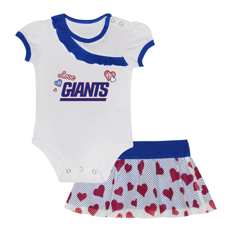 New York Giants Infant  Love My Team Bodysuit & Skirt Set | Fanatics