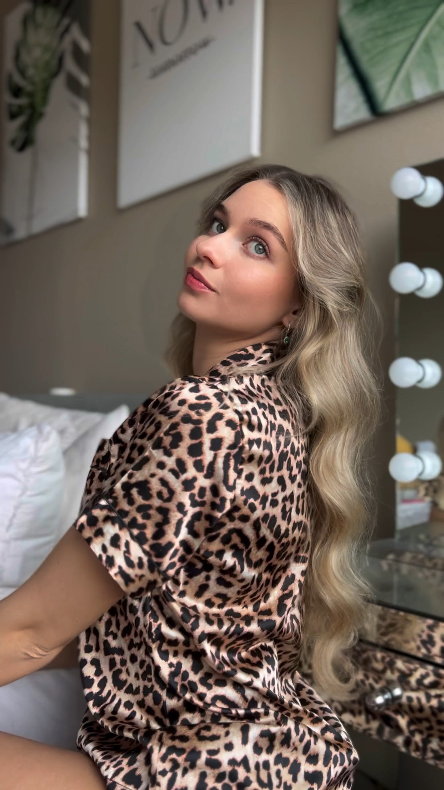 Get ready with me! I am wearing my leapord silly pjs, and have my hair marinating in my bathrobe string. I’ve been doing heatless curls for years now and it keeps my hair healthy away from excessive heat damage. 

#LTKSeasonal #LTKstyletip #LTKfindsunder50